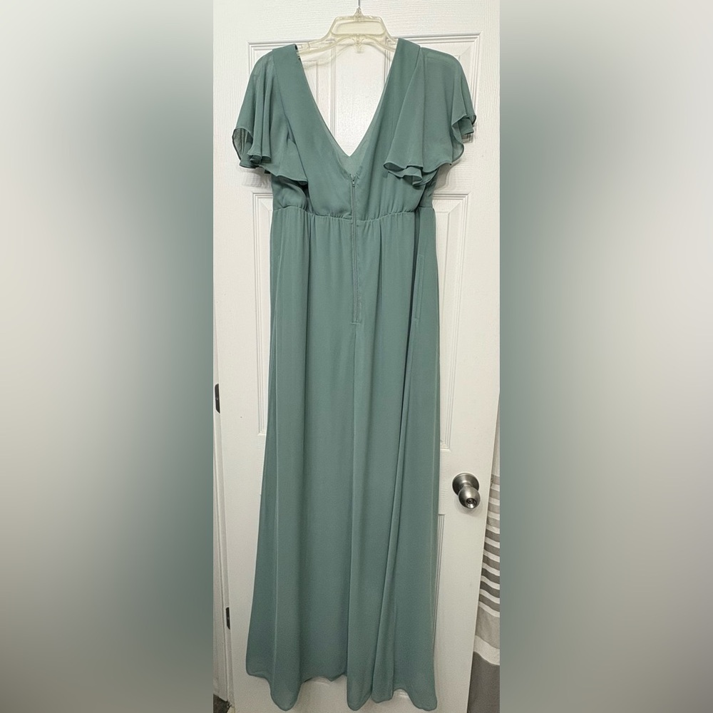 Birdy Grey Maxi Skirt in Soft Green